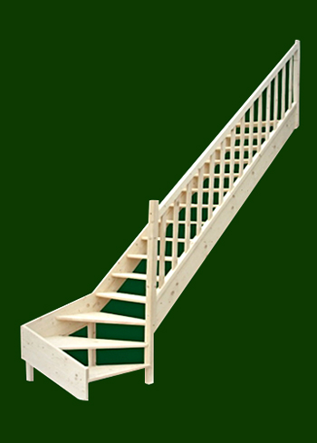 Schody Bystrý typ schodů s dolním lomením